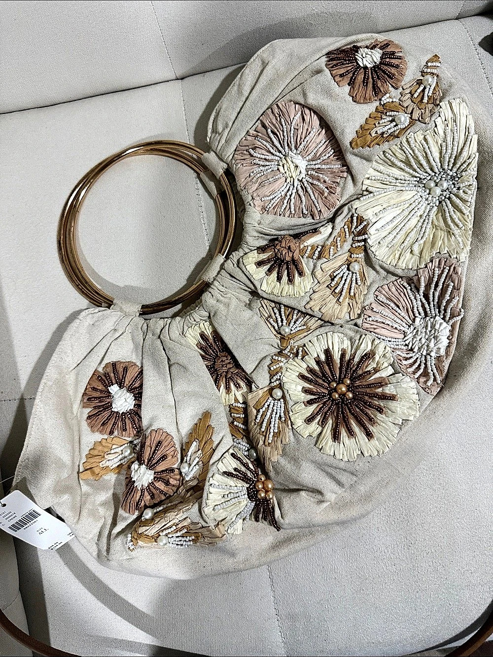 Brand NEW Anthropologie beaded satchel